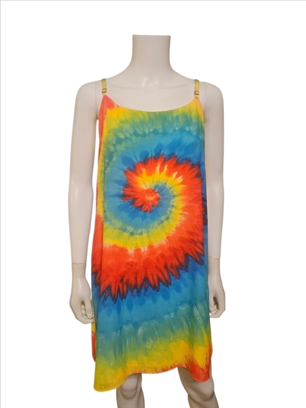 ALICE + OLIVIA | Tie Dye Slip Dress Size Large Adjustable Strap Mini Dress
